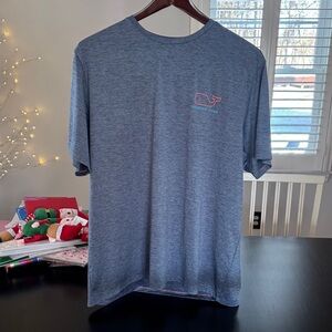 Vineyard Vines Blue Heather Short Sleeve Tee